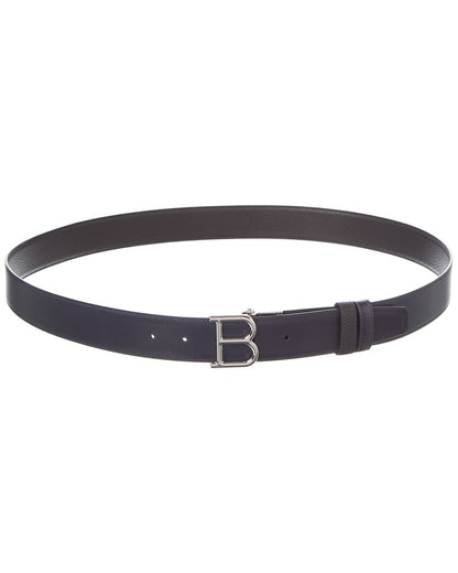 b 35 buckle reversible & adjustable leather belt