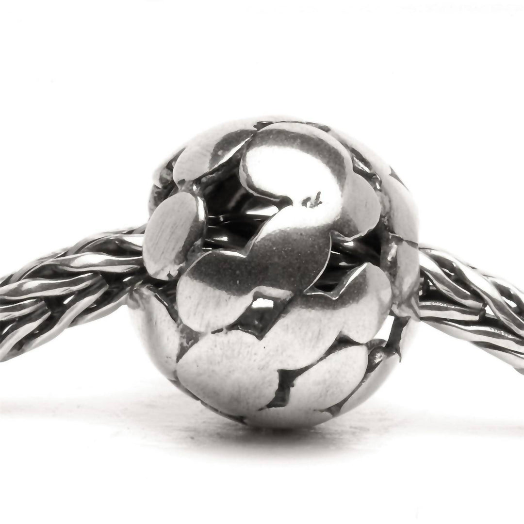 women's spot bead charm in silver
