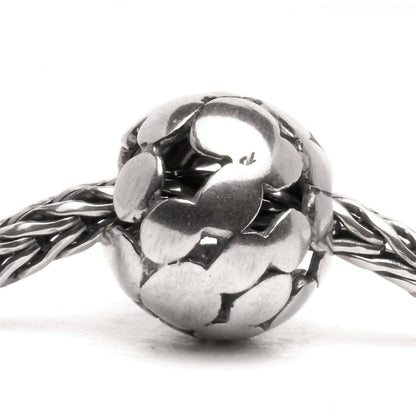 women's spot bead charm in silver