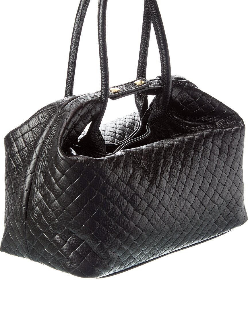 zoey16 embossed leather tote