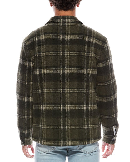 plaid sherpa-lined shirt jacket