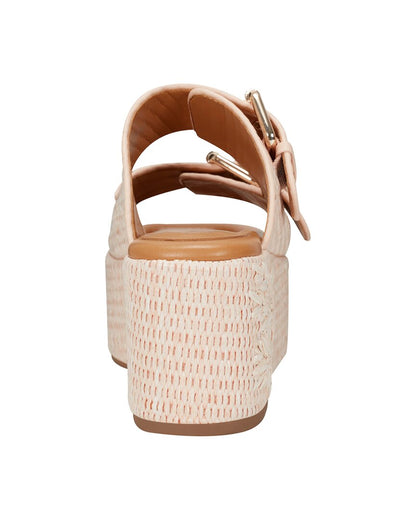 poppy leather-trim sandal