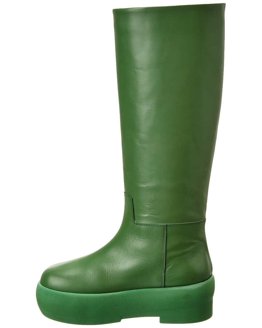 gia 16 leather knee-high platform boot