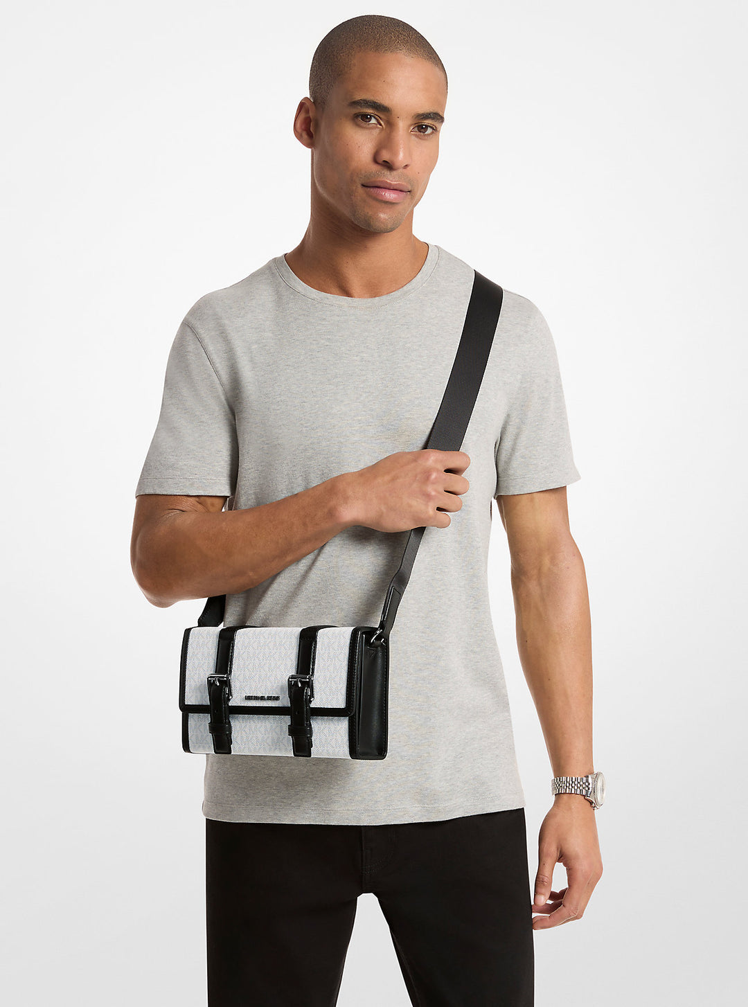 cooper signature logo trunk crossbody bag