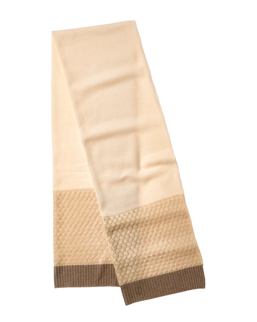 colorblocked cashmere & wool-blend scarf