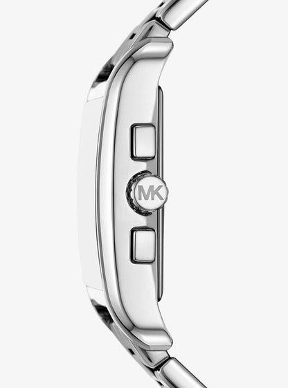 monroe silver-tone watch