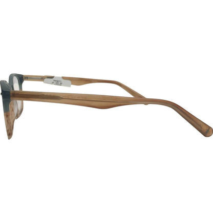 unisex clyde rectangle eyeglasses in green brown fade