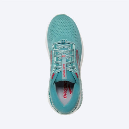 women's ariel gts 23 running shoes in nile blue/blue/bittersweet