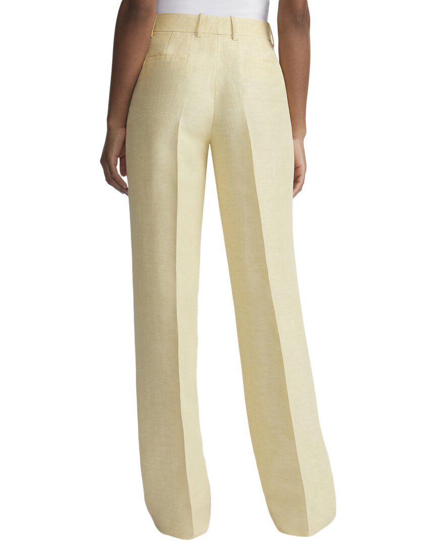 gates full leg linen-blend pant