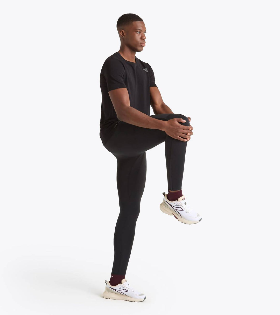 winter protection run tights in black