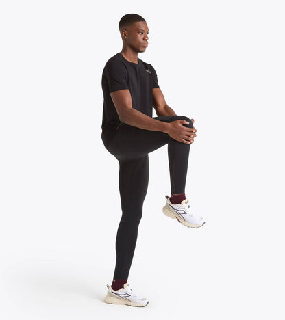 winter protection run tights in black