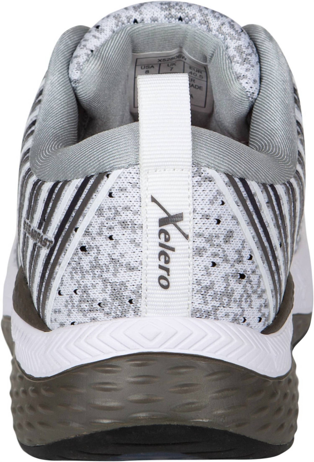 men's steadfast running shoe in white/grey