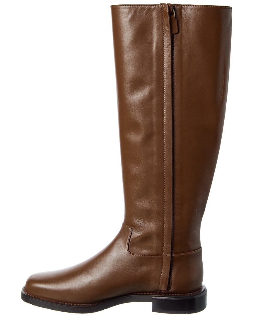 leather knee-high riding boot