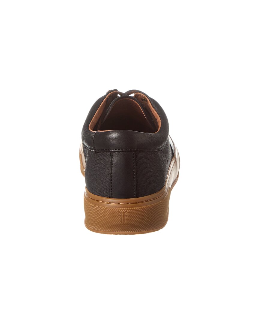 hoyt low lace canvas & leather sneaker