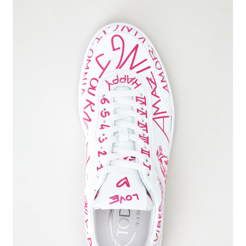 tabs sneakers in leather