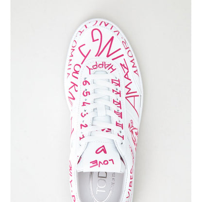 tabs sneakers in leather