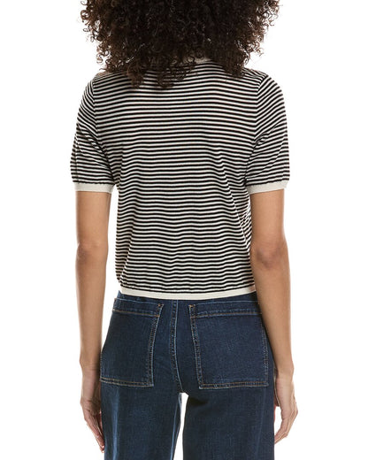 frame the smart wool-blend polo shirt