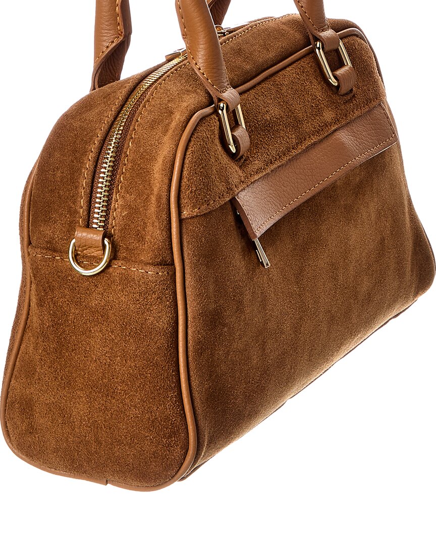 kiki27 suede shoulder bag