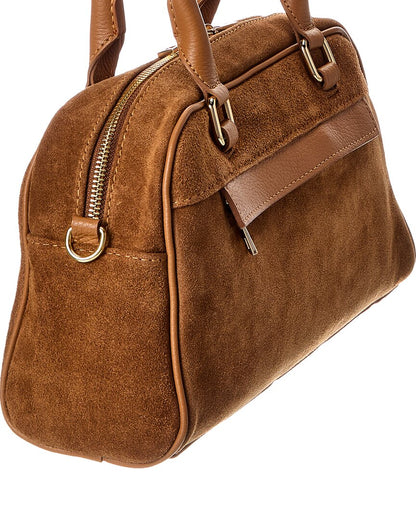 kiki27 suede shoulder bag