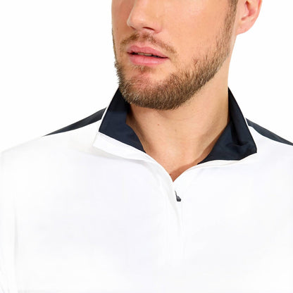 aloha uv short sleeve golf shirt in white
