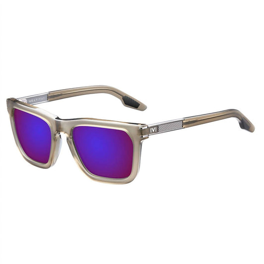 One Size - dust - matte gunmetal / amethyst flame flash lens