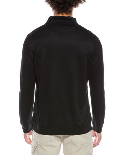 solid 1/4-zip pullover