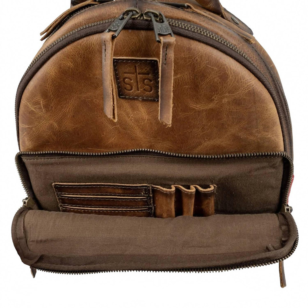 baja dreams mini backpack in olive/brown