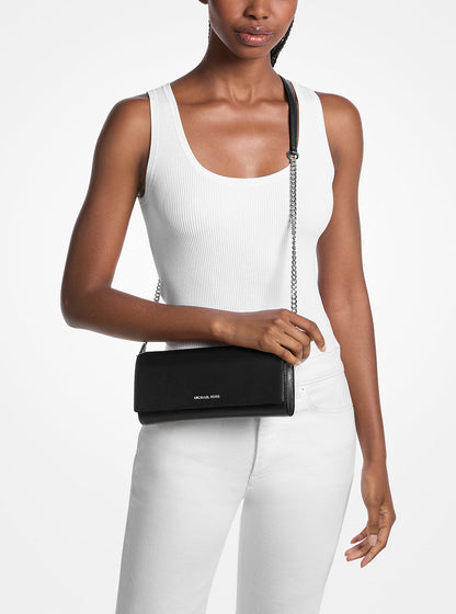 jet set medium leather clutch