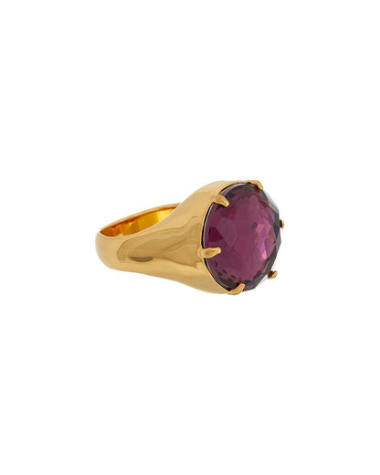 crystal signet ring
