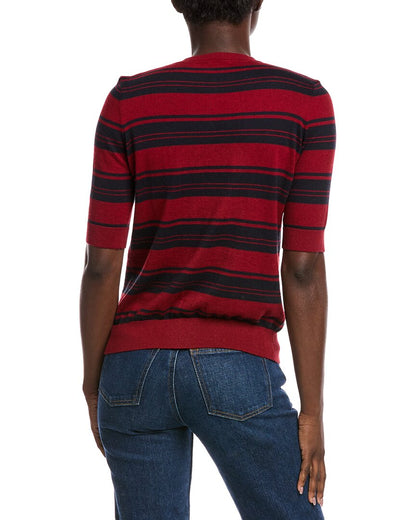 cashmere-blend henley sweater
