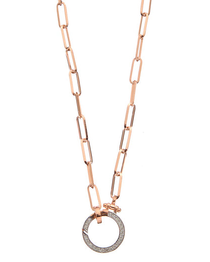 18k over silver 0.20 ct. tw. diamond necklace