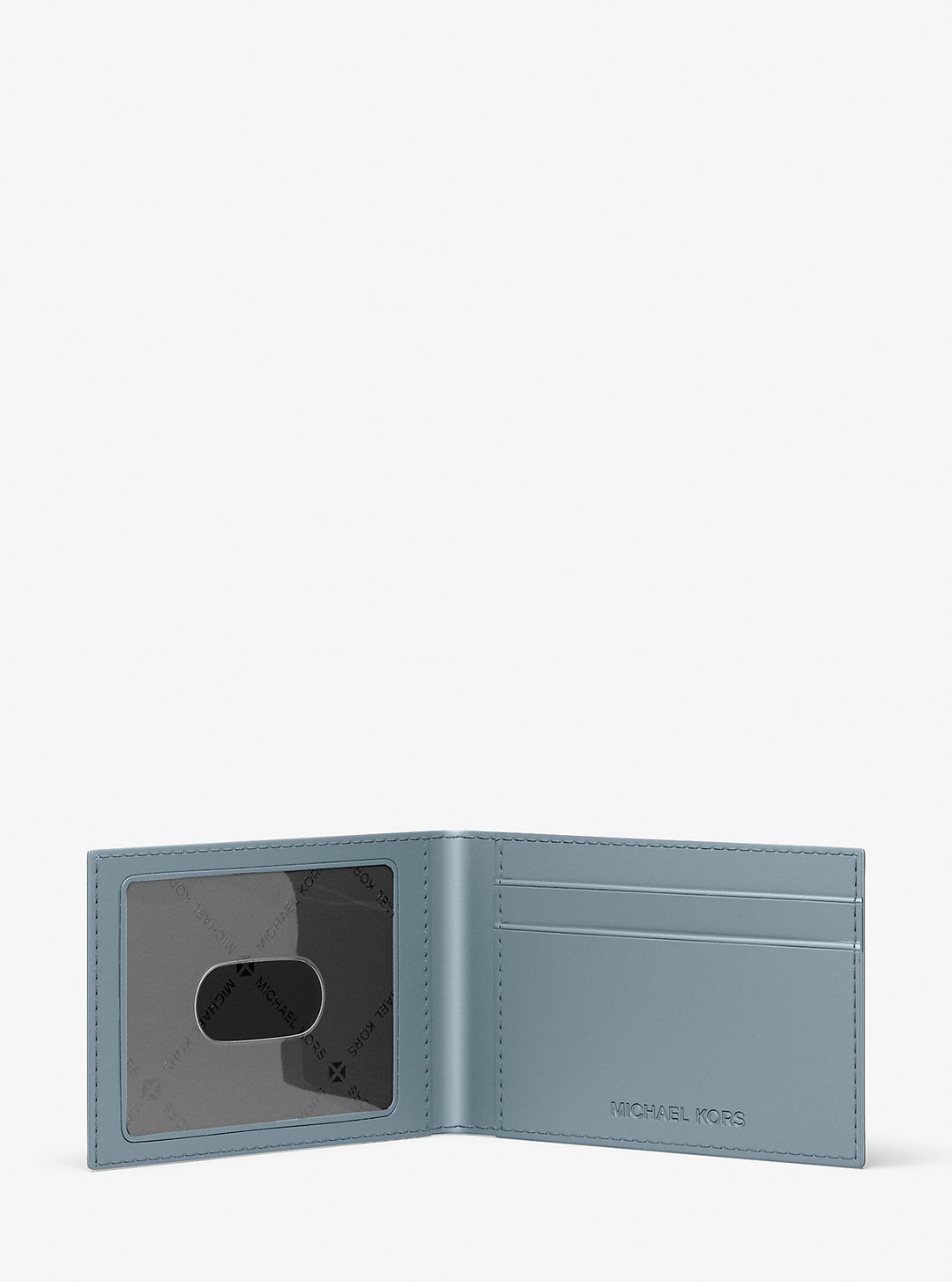 cooper logo debossed billfold wallet with passcase