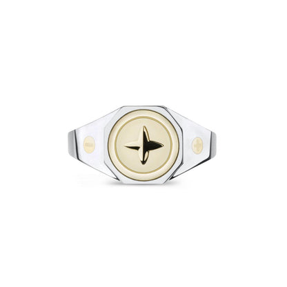 lightworker supercharged signet ring in gold