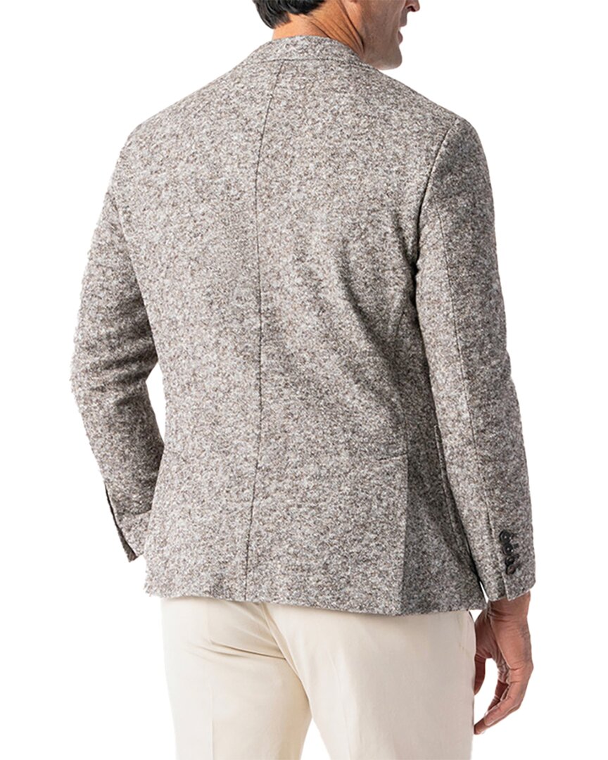 wright wool-blend knit blazer