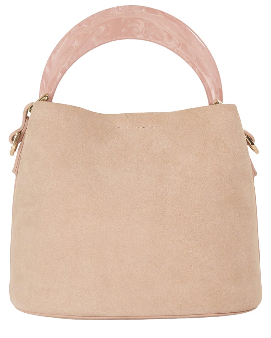 dharla suede bucket bag