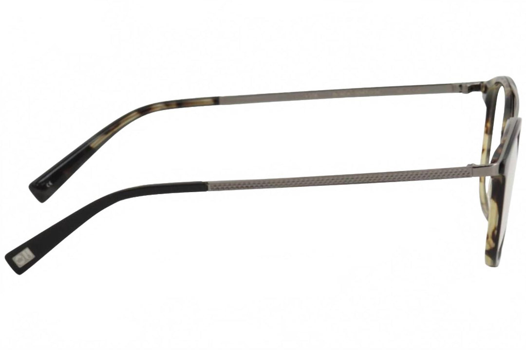 men's v378 round eyeglasses in black tortoise