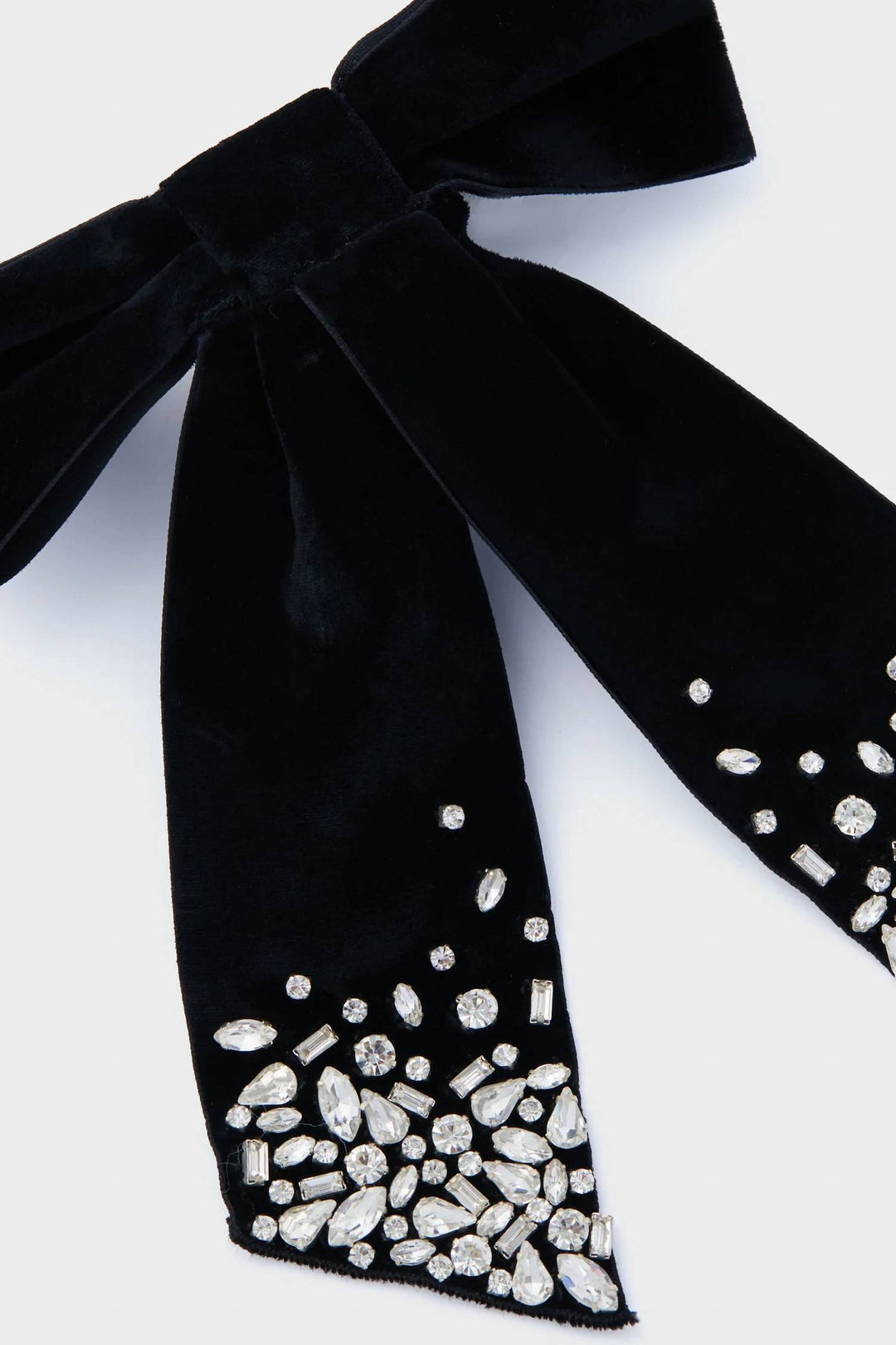 matilee velvet bow in black