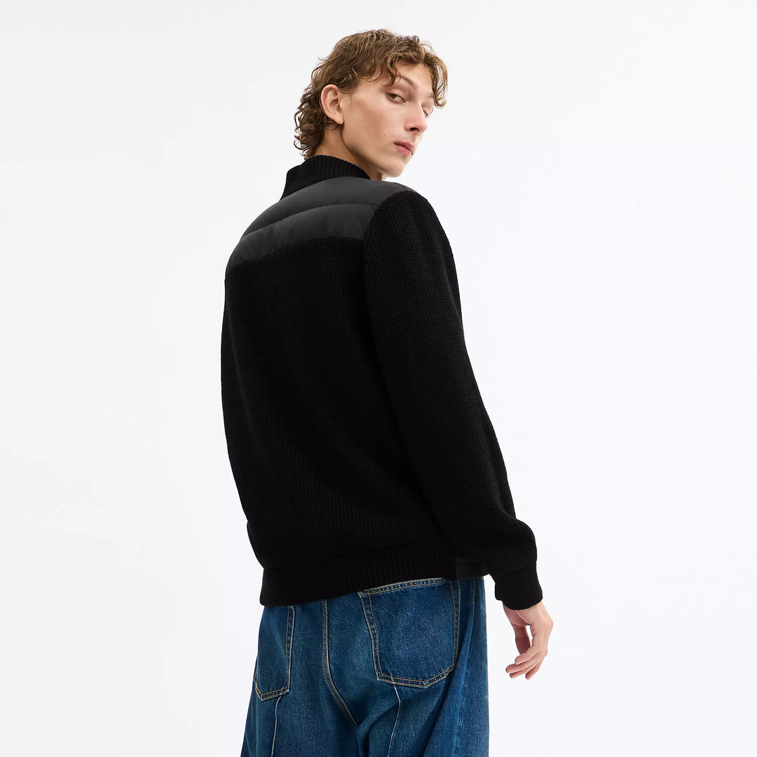 padded cardigan jacket in recycled polyester
