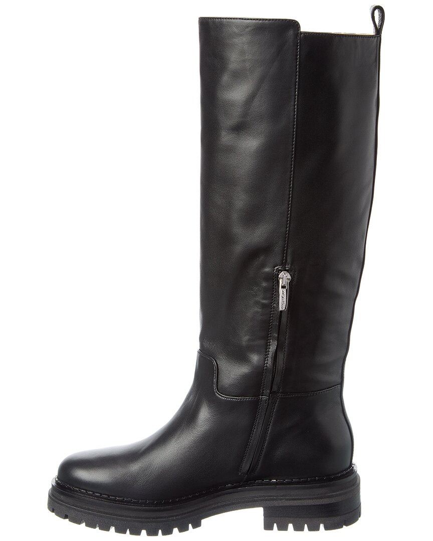 urban leather knee-high boot
