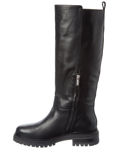 urban leather knee-high boot
