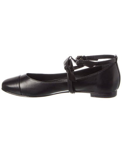 slim clarita leather ballet flat