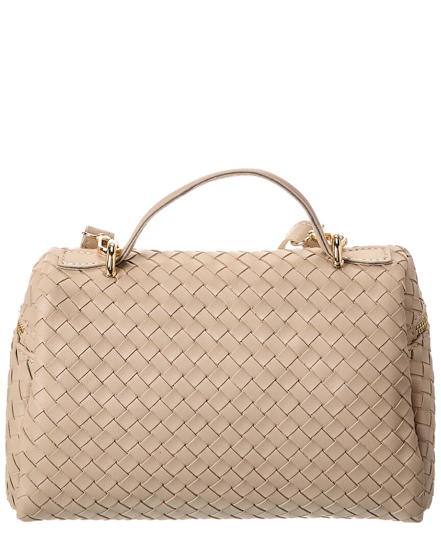 quinn hand-woven leather crossbody