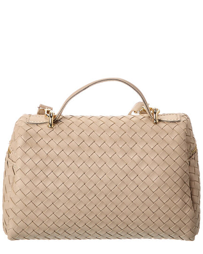 quinn hand-woven leather crossbody