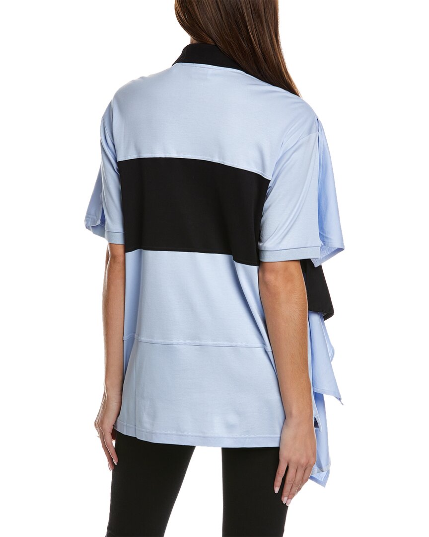 silk-trim polo shirt