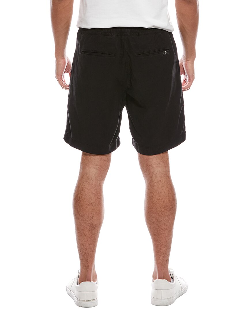 linen-blend jogger short