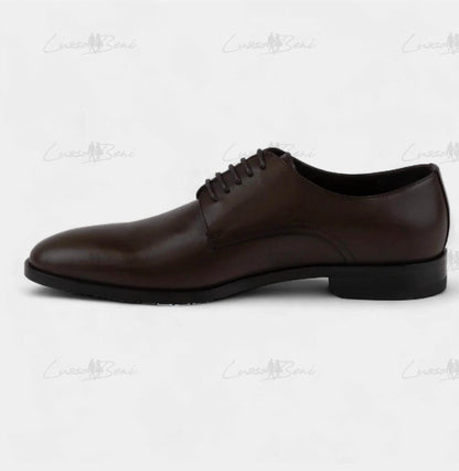 men's epicurus derby shoes in brown