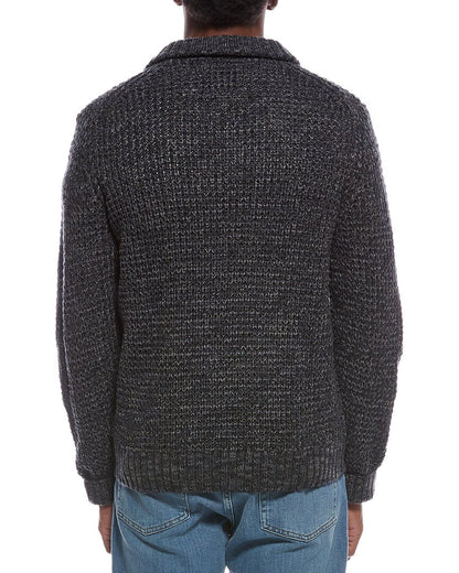 shaker rib mock neck sweater