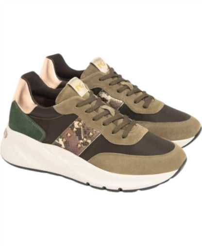 women's bomber verdone sneakers in velour stone