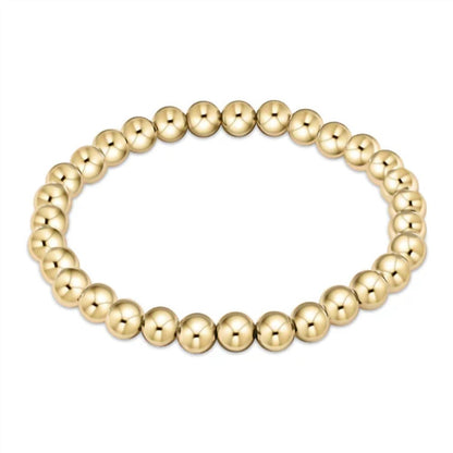 women's classic bead bracelet in gold