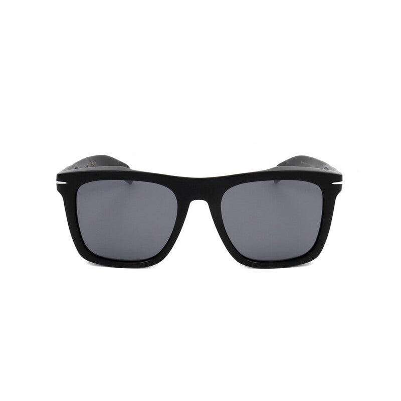Men's Black Rectangular Sunglasses